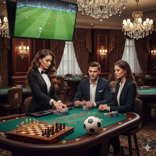 Casino games illustration